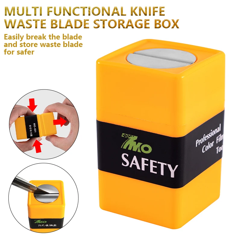 Utility Professional Blade Disposal Container Snap Off Knife Waste Blade Storage Box for Tinting Film PPF Sticker Cutting Tools
Utility Professional Blade Disposal Container Snap Off Knife Waste Blade Storage Box for Tinting Film PPF Sticker Cutting Tools