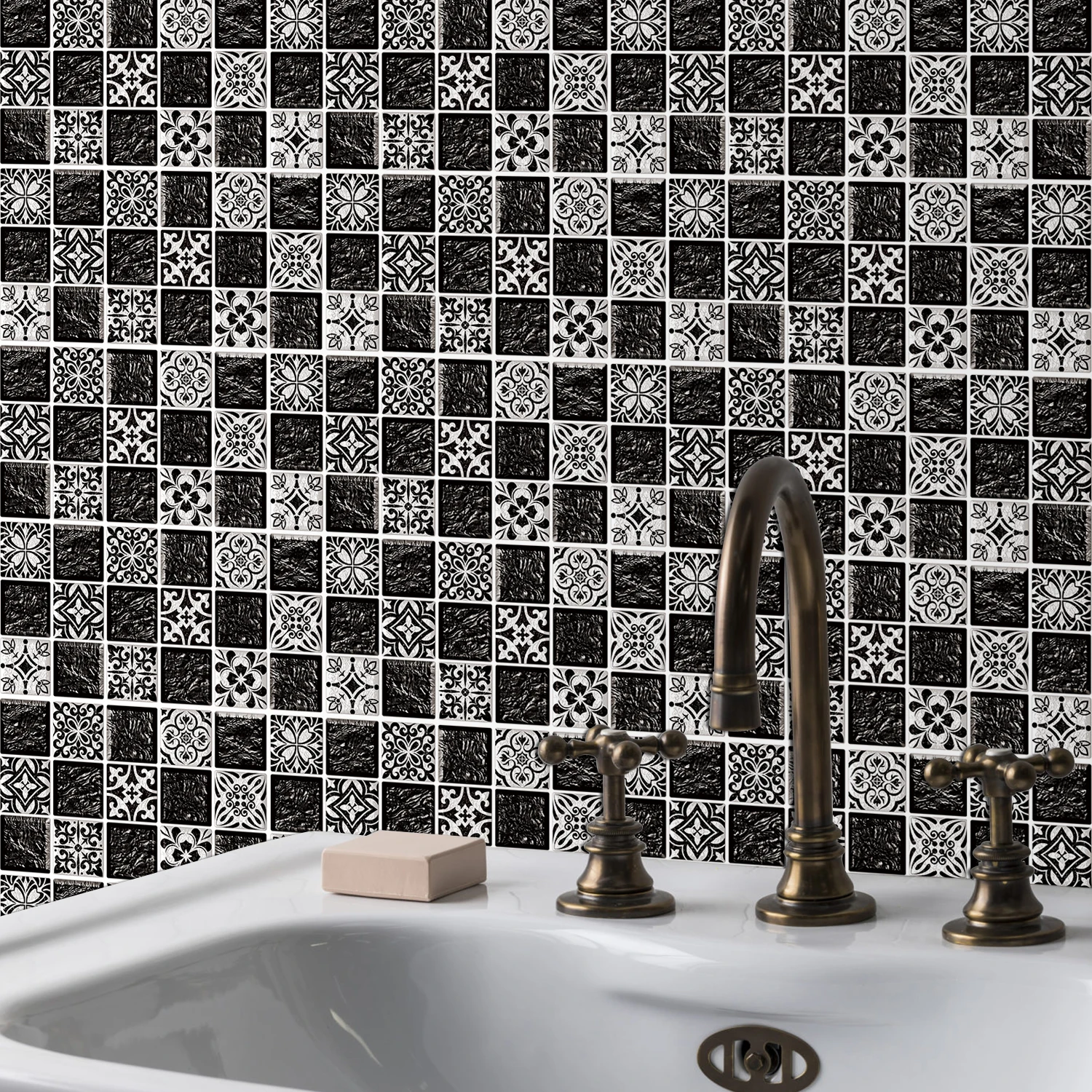 6/12/24 pieces of wall tile stickers 30x15cm self-adhesive waterproof stickers used for kitchen and bathroom decoration
6/12/24 pieces of wall tile stickers 30x15cm self-adhesive waterproof stickers used for kitchen and bathroom decoration