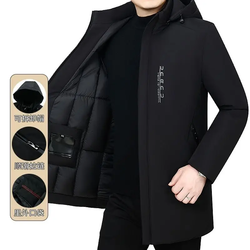 Men's Winter Long Cotton Casual Parkas Brand Thickened Hooded Versatile High Quality Large Size Korean Style Puffer Jacket
Men's Winter Long Cotton Casual Parkas Brand Thickened Hooded Versatile High Quality Large Size Korean Style Puffer Jacket