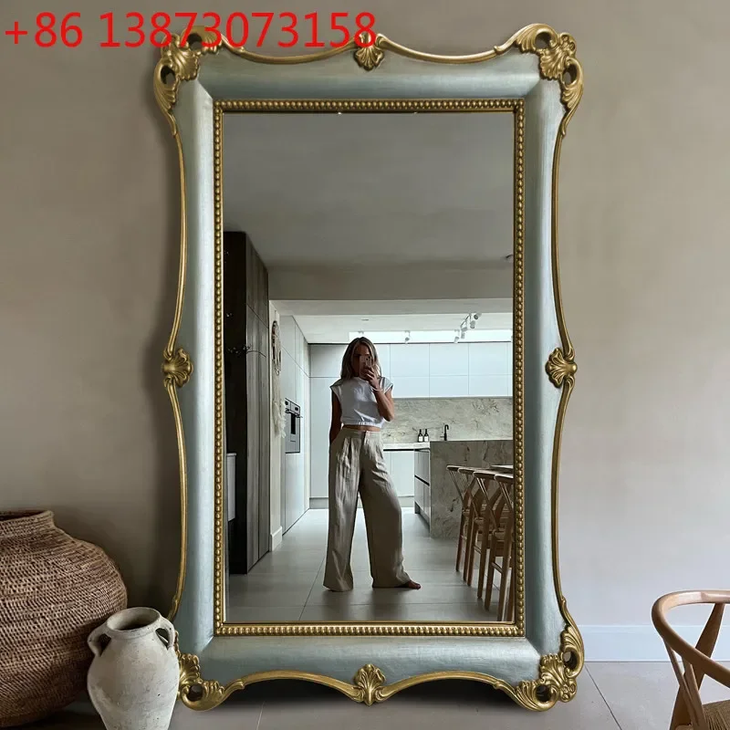 Medieval American retro French home cloakroom full-length mirror
Medieval American retro French home cloakroom full-length mirror