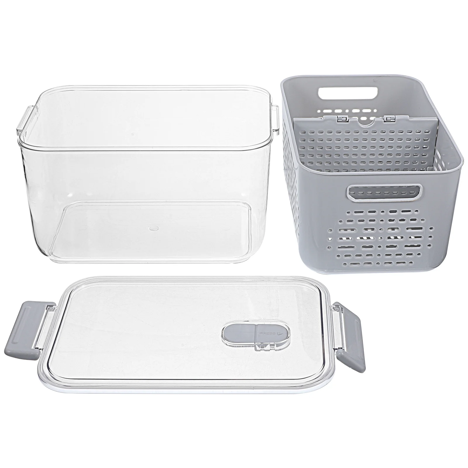 Drained Vegetable Basket Fruit Storage Food Containers with Lids for Fridge Pp Produce Saver Refrigerator
Drained Vegetable Basket Fruit Storage Food Containers with Lids for Fridge Pp Produce Saver Refrigerator