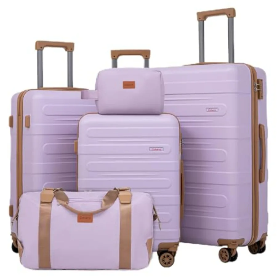 Luggage Sets 5 Pcs Durable Suitcase Set with Spinner Wheels, Hard Shell Carry on Luggage with TSA Lock, Large Checked Travel Su
Luggage Sets 5 Pcs Durable Suitcase Set with Spinner Wheels, Hard Shell Carry on Luggage with TSA Lock, Large Checked Travel Su