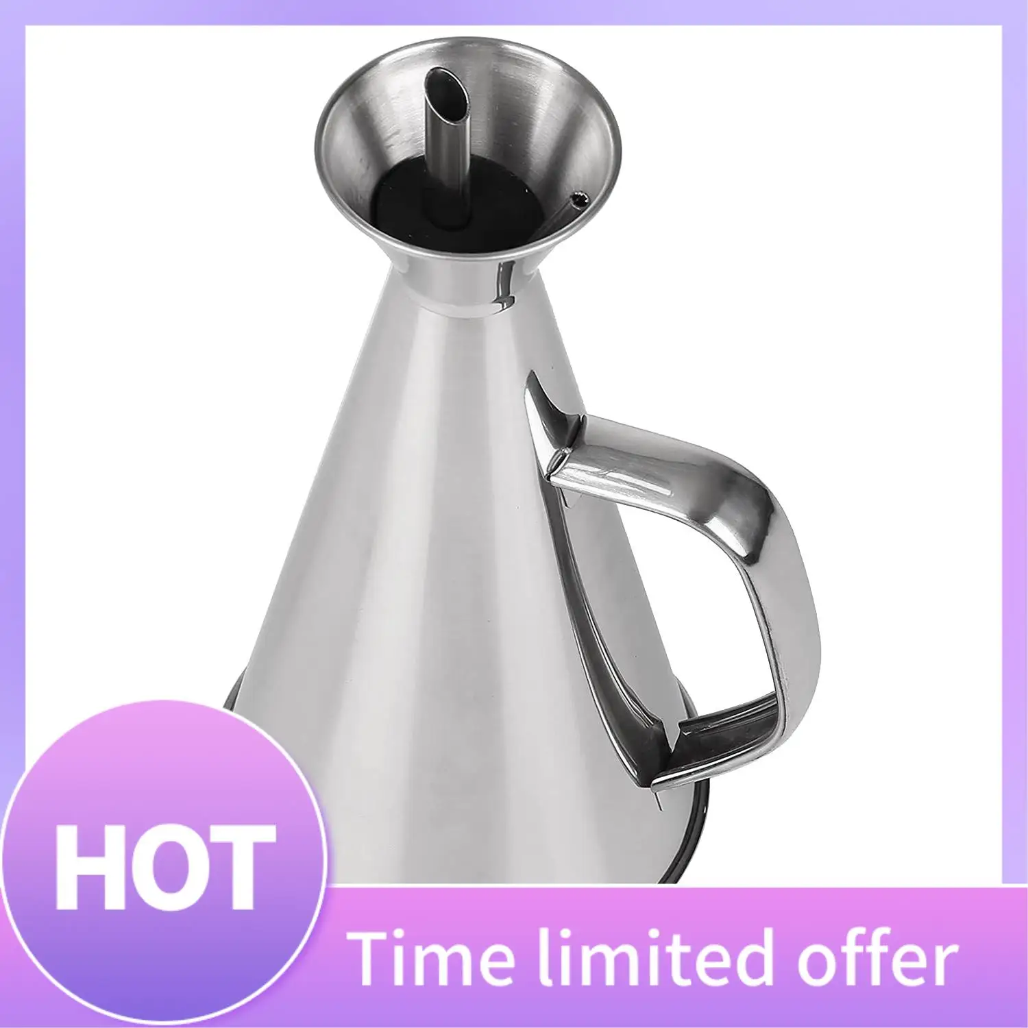 B69C 500Ml Stainless Steel Non Drip/No Mess Olive Oil Dispenser,Kitchen Oil/Vinegar Pot-Easy To Clean And Leakproof
B69C 500Ml Stainless Steel Non Drip/No Mess Olive Oil Dispenser,Kitchen Oil/Vinegar Pot-Easy To Clean And Leakproof