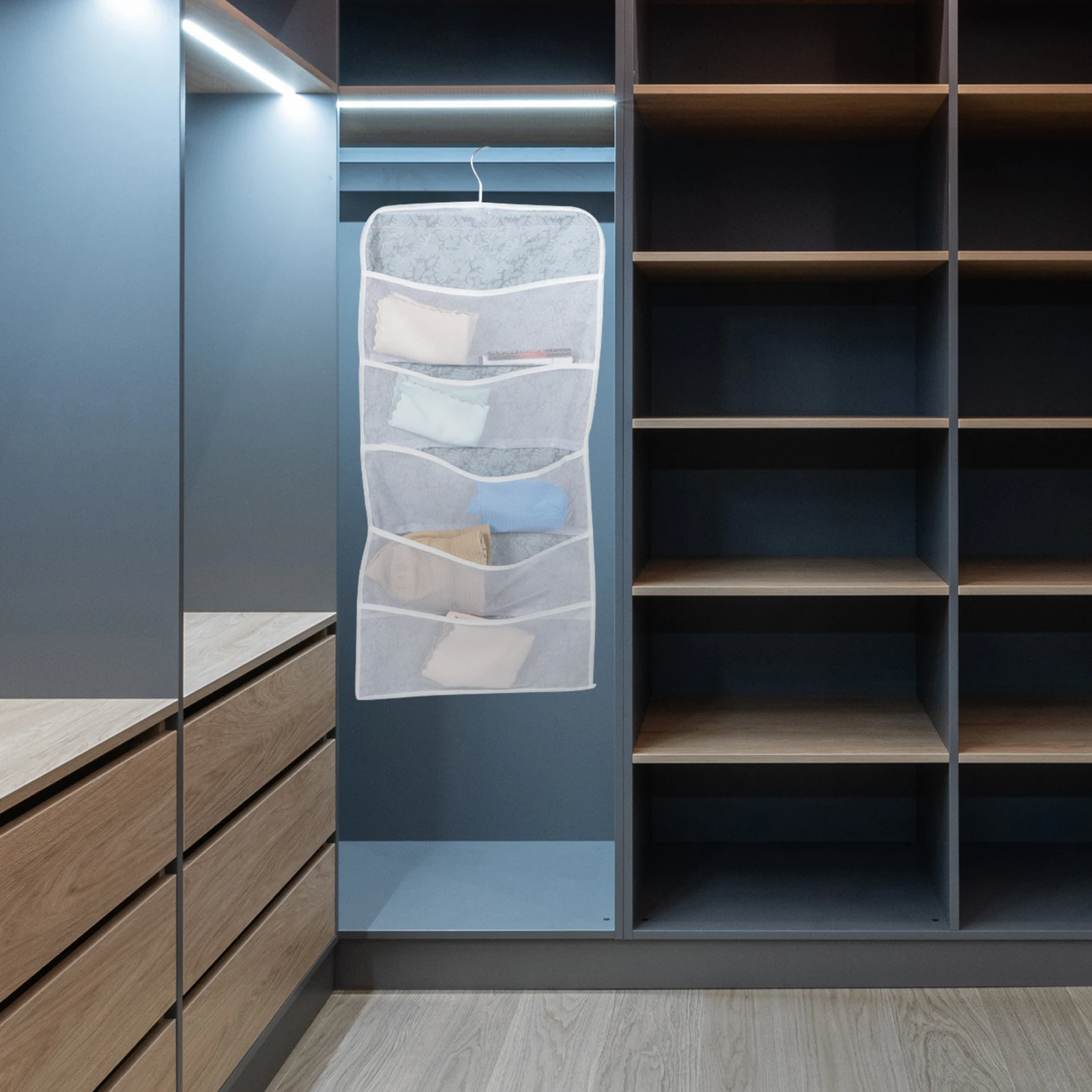 Underwear Storage Bag Hanging Bra Sock ganizer Non woven Fabric Dual side Pockets Closet Wardrobe Snack Container Durability
Underwear Storage Bag Hanging Bra Sock ganizer Non woven Fabric Dual side Pockets Closet Wardrobe Snack Container Durability