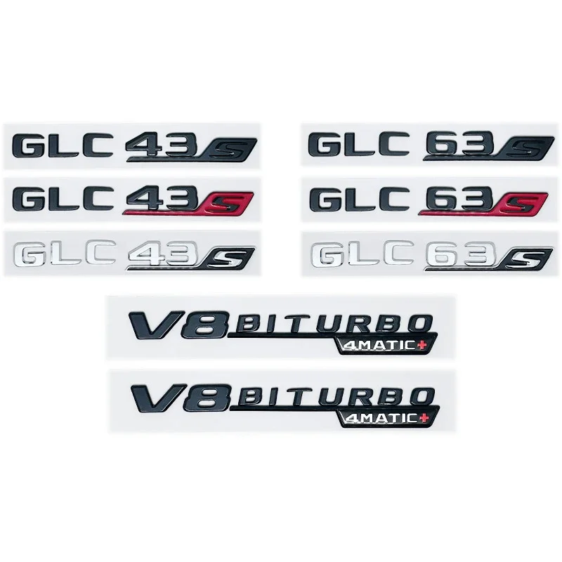 Glossy Black ABS Car Emblem for Mercedes-Benz GLC43 GLC63 GLC63S V8 Biturbo 4MATIC+ - Side Trunk Rear Logo Decal Fit W166 W167
Glossy Black ABS Car Emblem for Mercedes-Benz GLC43 GLC63 GLC63S V8 Biturbo 4MATIC+ - Side Trunk Rear Logo Decal Fit W166 W167