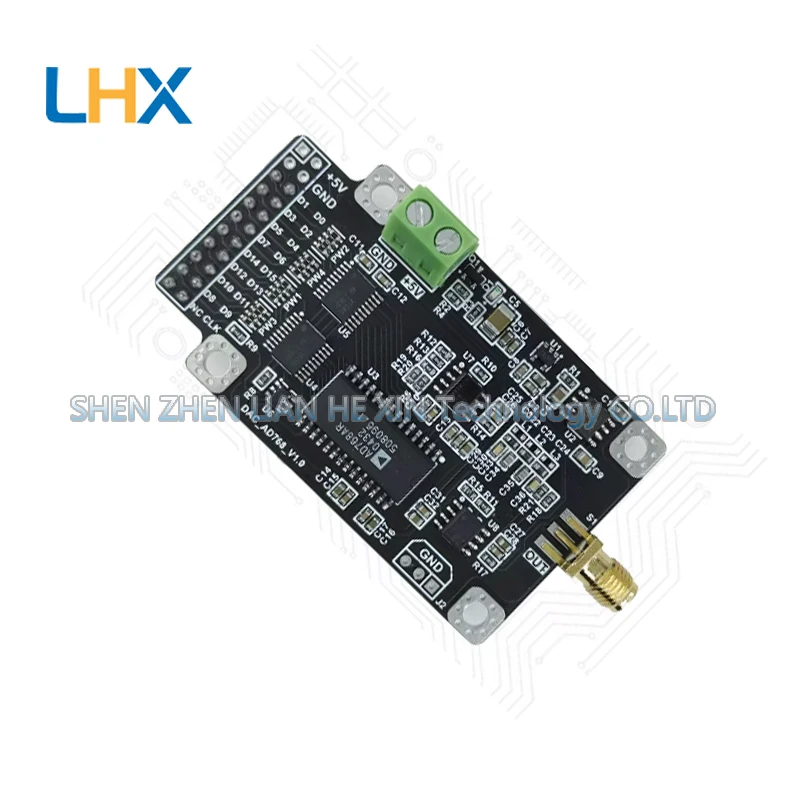 AD768 16-битный высокоскоростной ЦАП (цифро-аналоговый преобразователь) 30MSPS, модуль генератора сигналов, параллельный интерфейс
AD768 16-битный высокоскоростной ЦАП (цифро-аналоговый преобразователь) 30MSPS, модуль генератора сигналов, параллельный интерфейс