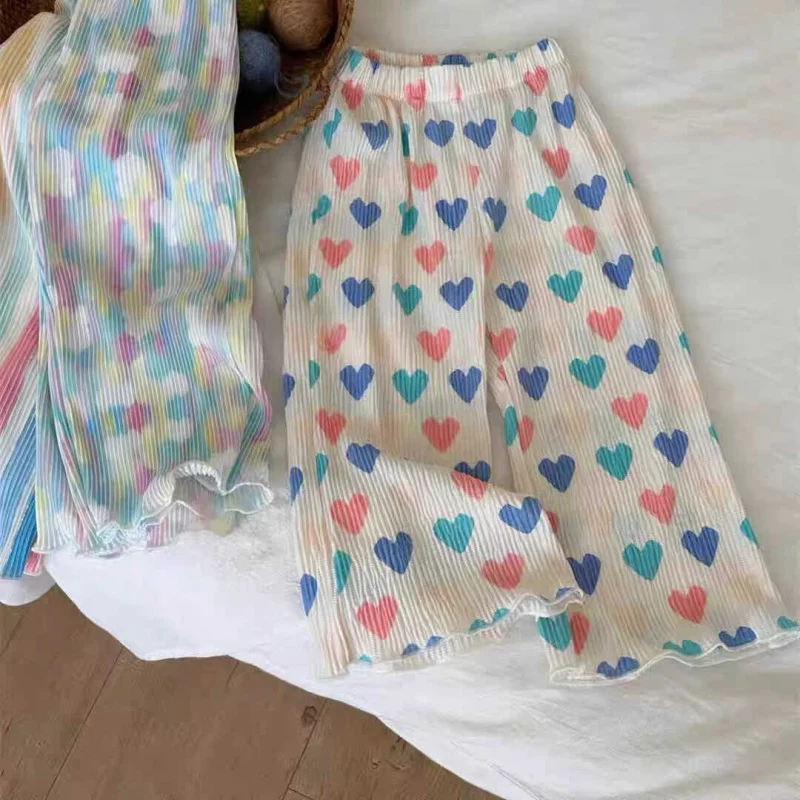 Girls Striped Wide-Leg Pants2024Summer New Children's Thin Printed Baby Girl Fashionable Casual Pants Fashion
Girls Striped Wide-Leg Pants2024Summer New Children's Thin Printed Baby Girl Fashionable Casual Pants Fashion