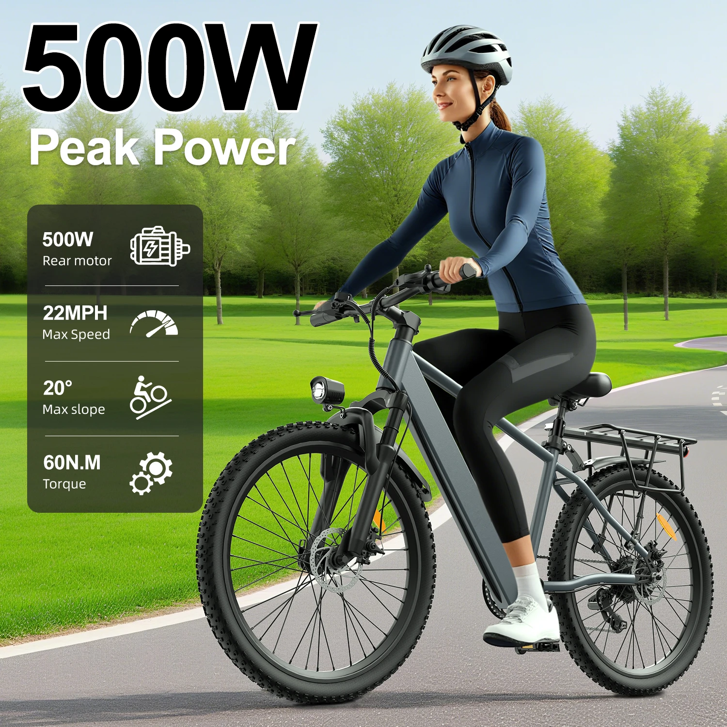 UPlee L24 Adults Electric Bike 500W Motor Electric Bicycle 36V 10AH removable battery e bike 24"Tire Mountain Electric Dirt Bike
UPlee L24 Adults Electric Bike 500W Motor Electric Bicycle 36V 10AH removable battery e bike 24"Tire Mountain Electric Dirt Bike