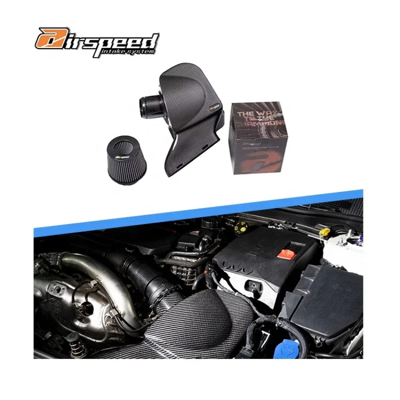 100% Dry Carbon Fiber Automotive Parts & Accessories Cold Air Intake System For Mercedes BENZ AMG A35 M260 2.0T
100% Dry Carbon Fiber Automotive Parts & Accessories Cold Air Intake System For Mercedes BENZ AMG A35 M260 2.0T