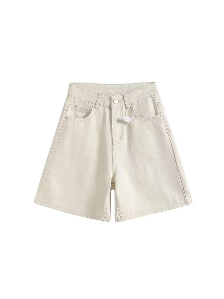 2024 new denim shorts women's summer thin high waist loose slim wide leg five-point pants suitable for thick hips and thighs
2024 new denim shorts women's summer thin high waist loose slim wide leg five-point pants suitable for thick hips and thighs