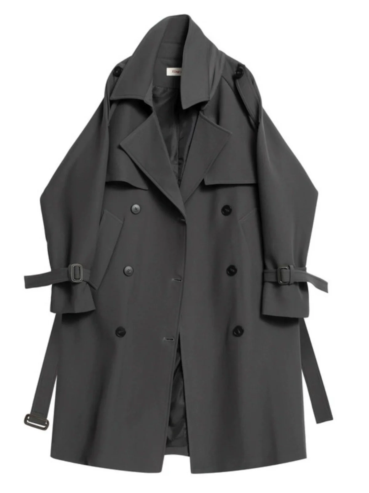 Trench Femme Long Casaco Feminino Fitted Fold Trendy Loose-Fit Fashionable Spring Autumn Oversize Overwear Trun-Down Maxi Warm 
Trench Femme Long Casaco Feminino Fitted Fold Trendy Loose-Fit Fashionable Spring Autumn Oversize Overwear Trun-Down Maxi Warm