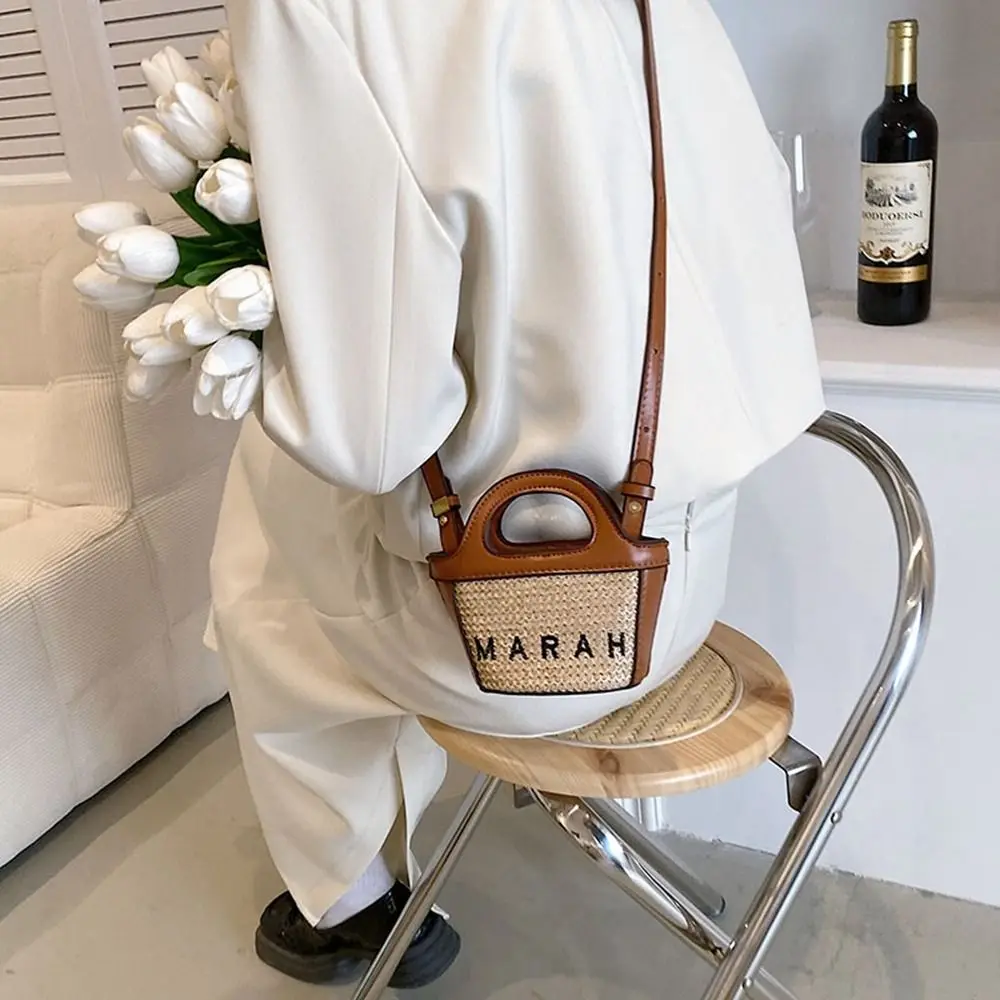 Letter Straw Bag Casual Handmade Pu Leather Weave Shoulder Bag Embroidery Mini Beach Bag Makeup Bag
Letter Straw Bag Casual Handmade Pu Leather Weave Shoulder Bag Embroidery Mini Beach Bag Makeup Bag