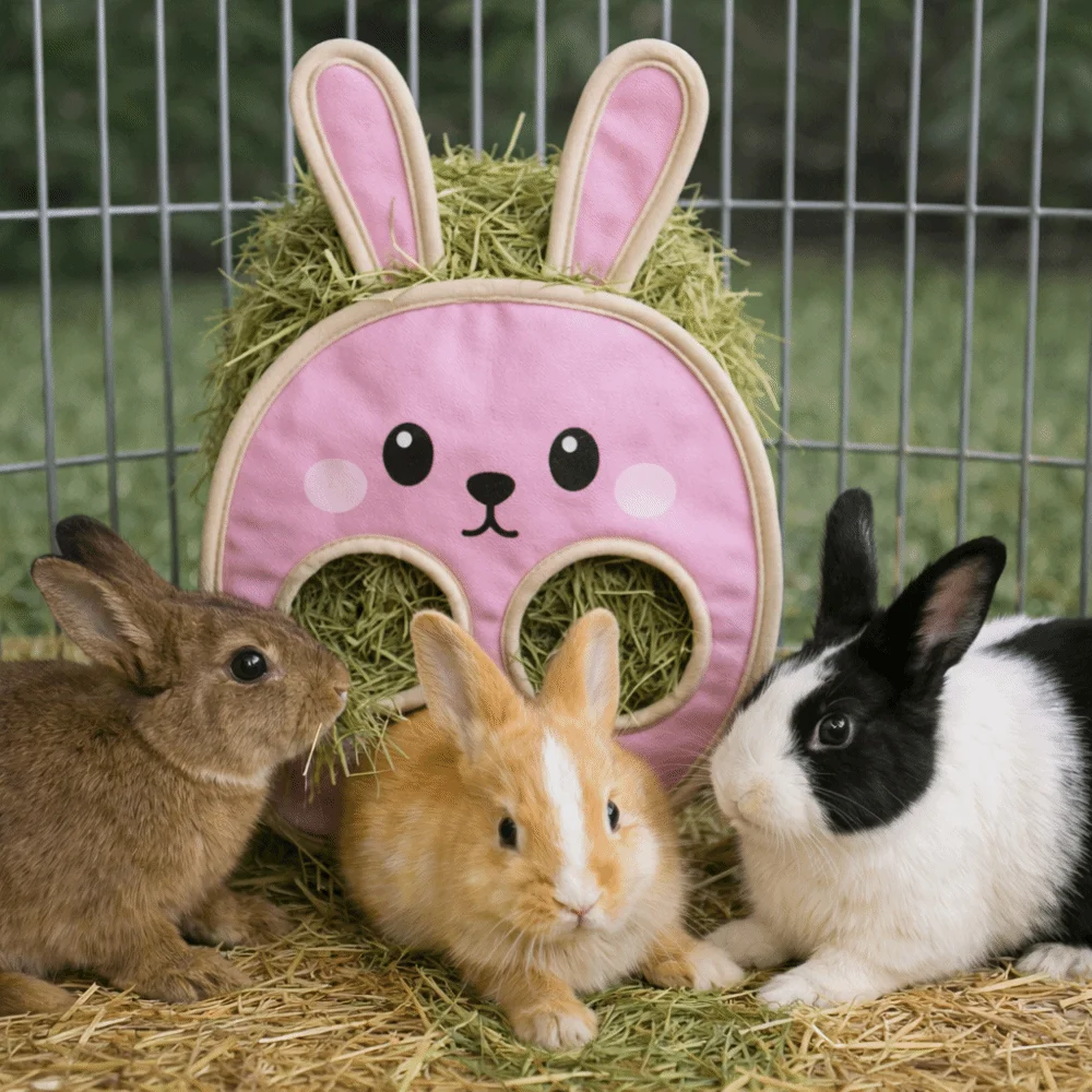 Suspended Type Rabbit Hay Bag Bunny Shaped Cartoon Hamster Feeding Bag Chew-Proof Hay Hanging Pouch Small Pets
Suspended Type Rabbit Hay Bag Bunny Shaped Cartoon Hamster Feeding Bag Chew-Proof Hay Hanging Pouch Small Pets