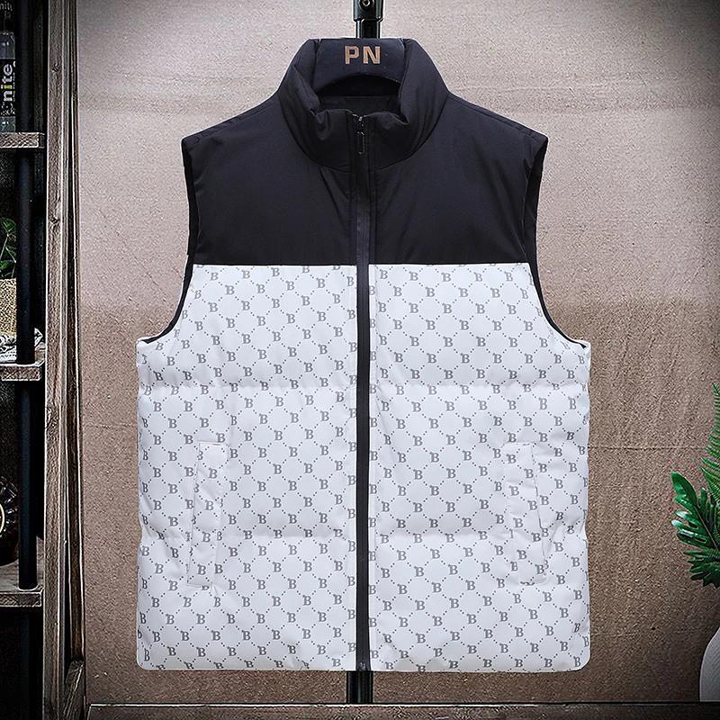 New Colorful Couple Down Cotton Vest Men Women Winter Sleeveless Vest Vest B Letter Printed Horse Stand Collar Casual Jacket
New Colorful Couple Down Cotton Vest Men Women Winter Sleeveless Vest Vest B Letter Printed Horse Stand Collar Casual Jacket