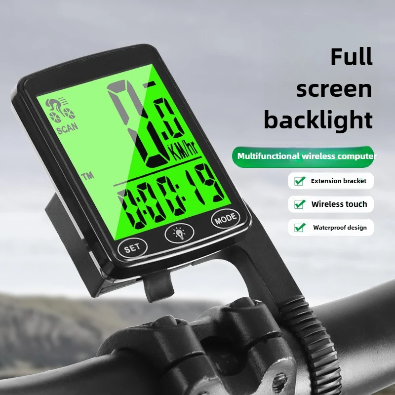 Водонепроницаемый велосипедный спидометр с зеленой подсветкой, многофункциональный дорожный велосипедный компьютер, умный спидометр с сенсорным экраном
Водонепроницаемый велосипедный спидометр с зеленой подсветкой, многофункциональный дорожный велосипедный компьютер, умный спидометр с сенсорным экраном