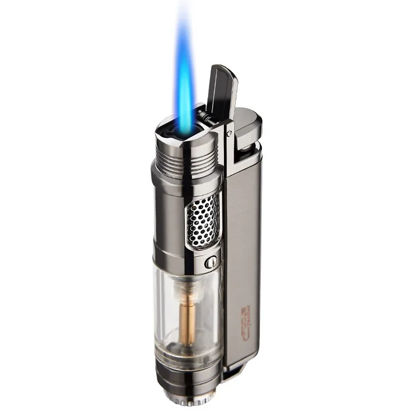 NEWVisible Gas Window Flashlight Cigar Lighter Jet Butane Metal Turbo Windproof Lighter Portable Airbrush 1300C Men's Gadget
NEWVisible Gas Window Flashlight Cigar Lighter Jet Butane Metal Turbo Windproof Lighter Portable Airbrush 1300C Men's Gadget