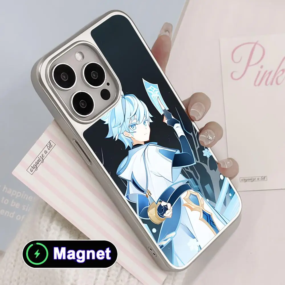 Game GI Chongyun Phone Case for iPhone 17 16 15 14 13 12 11 Air Pro Max Plus Electroplated Silver Magnet Cover
Game GI Chongyun Phone Case for iPhone 17 16 15 14 13 12 11 Air Pro Max Plus Electroplated Silver Magnet Cover