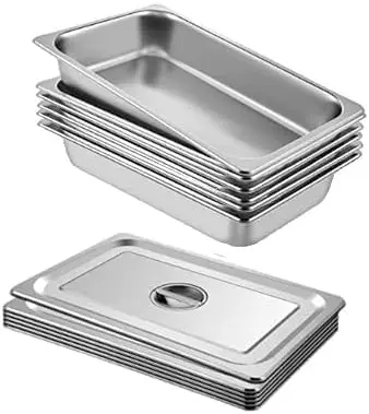 1 pcs Stainless Steel Food Pan 2.5" with Lid Table/Hotel Pan for Food Warmer in Gatherings Camping and Restaurants
1 pcs Stainless Steel Food Pan 2.5" with Lid Table/Hotel Pan for Food Warmer in Gatherings Camping and Restaurants