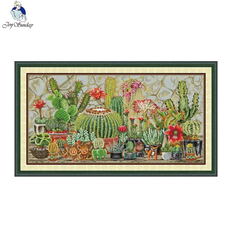 Joy Sunday Cross Stitch Kit Cacti HD Pattern Aida 16CT 14CT 11CT Counted Printed Canva DIY Hand Embroidery Kit Art Crafts New
Joy Sunday Cross Stitch Kit Cacti HD Pattern Aida 16CT 14CT 11CT Counted Printed Canva DIY Hand Embroidery Kit Art Crafts New
