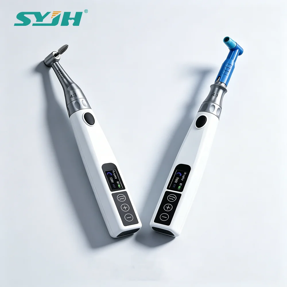 SYJH Cordless Dental Hygiene Prophy Handpiece 200-4000RPM Electric Polishing Machine 4:1 for Teeth Surface Polishing Whitening
SYJH Cordless Dental Hygiene Prophy Handpiece 200-4000RPM Electric Polishing Machine 4:1 for Teeth Surface Polishing Whitening