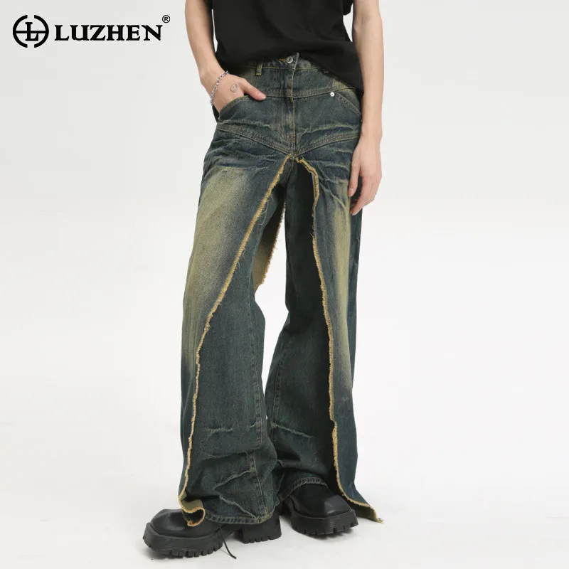 LUZHEN 2024 Autumn New Personalized Patchwork Design Original Wornout Jeans Fashion Street High Men Wide Leg Denim Pants LZ4668
LUZHEN 2024 Autumn New Personalized Patchwork Design Original Wornout Jeans Fashion Street High Men Wide Leg Denim Pants LZ4668