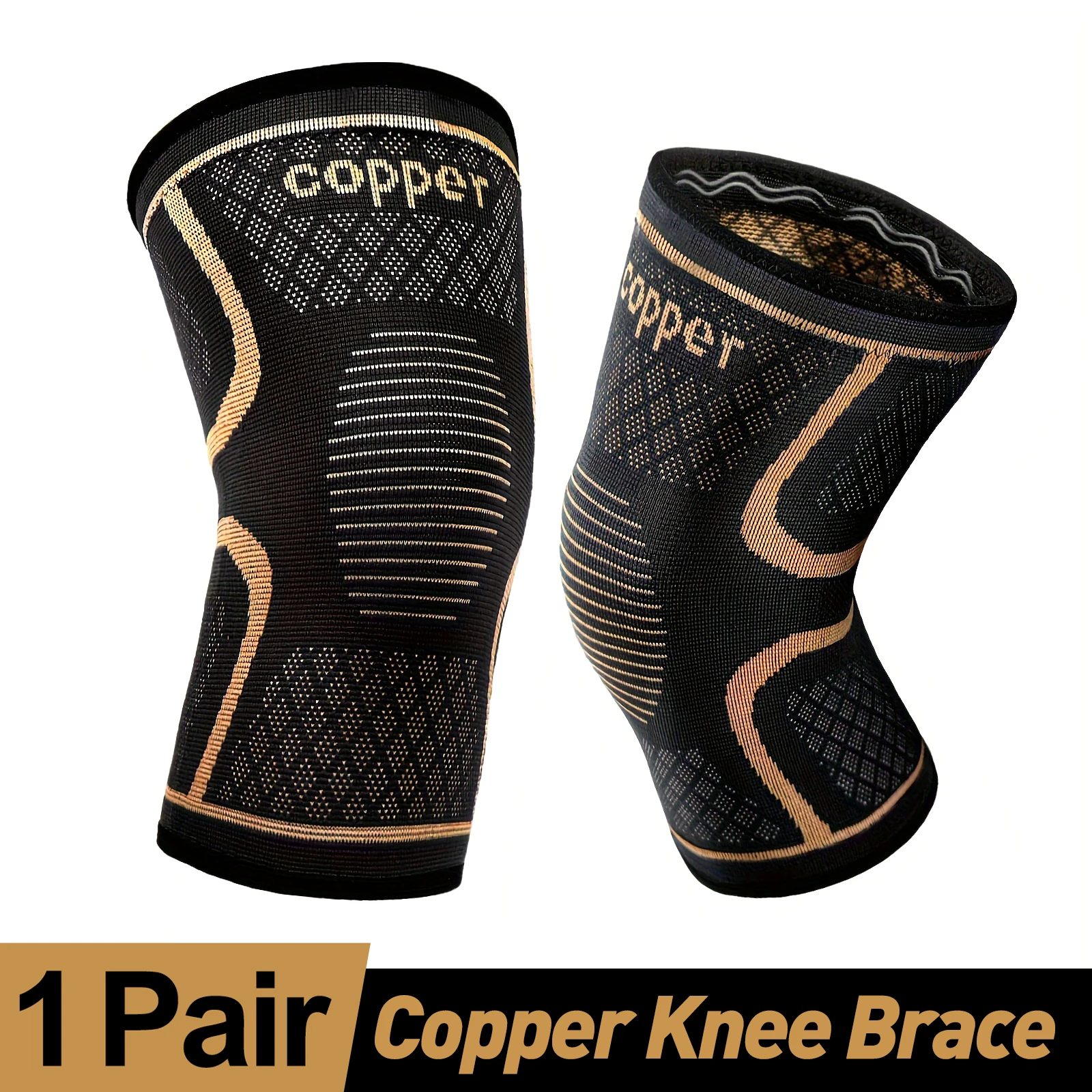 2-Pack Copper Ion Sports Knee Pads, Breathable Non-Slip Outdoor Basketball Fitness Running Basketball Fitness Knee Pads
2-Pack Copper Ion Sports Knee Pads, Breathable Non-Slip Outdoor Basketball Fitness Running Basketball Fitness Knee Pads
