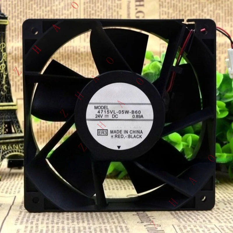 Z 1pcs for NMB 4715VL-05W-B60 DC 24V 0.89A 12cm 2-wire Inverter Cooling Fan 12038
Z 1pcs for NMB 4715VL-05W-B60 DC 24V 0.89A 12cm 2-wire Inverter Cooling Fan 12038