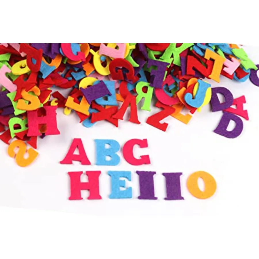 200pcs Stiff Felt Letter Fabric Embellishments DIY Crafts Scrapbooking, 1 Inch Mix Color
200pcs Stiff Felt Letter Fabric Embellishments DIY Crafts Scrapbooking, 1 Inch Mix Color