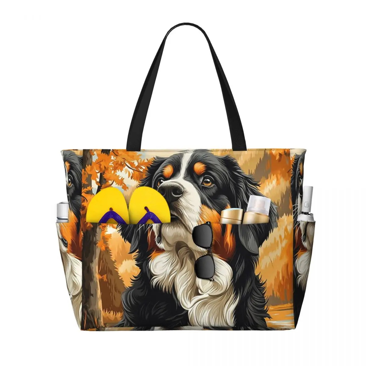 Bernese Mountain Dog In Autumn Beach Tote Bag Sport Gym Yoga Duffle Large Tote Bag Women Travel Bag Fitness bag
Bernese Mountain Dog In Autumn Beach Tote Bag Sport Gym Yoga Duffle Large Tote Bag Women Travel Bag Fitness bag