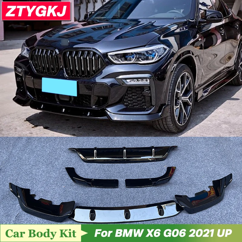 High Quality Black PP Material Front Bumper Lip Rear Diffuser Trims For BMW X6 G06 Tuning 2021 Up
High Quality Black PP Material Front Bumper Lip Rear Diffuser Trims For BMW X6 G06 Tuning 2021 Up