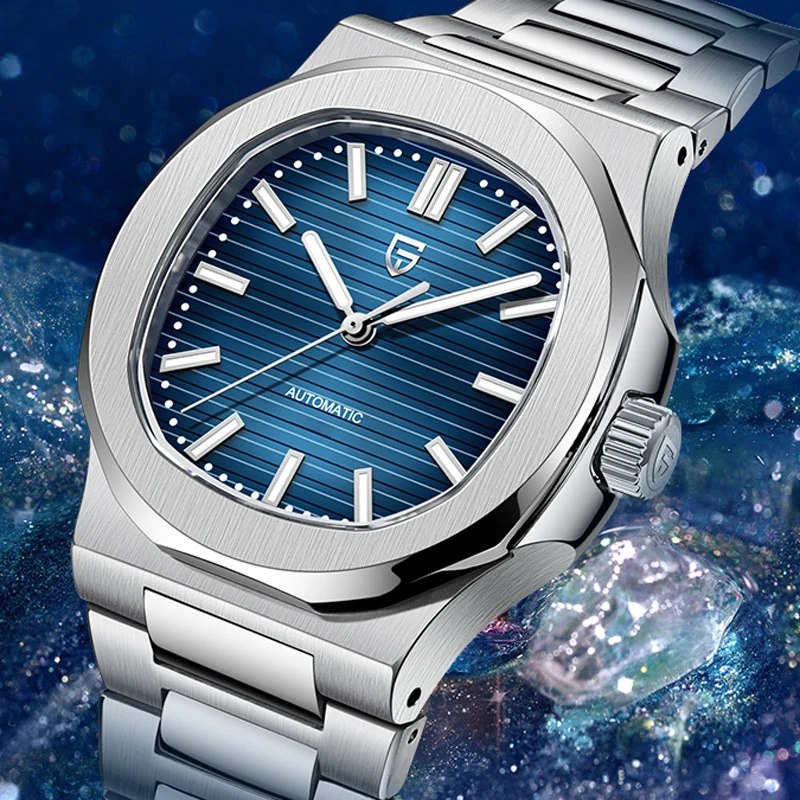 PAGANI DESIGN Лучшие роскошные автоматические часы для мужчин Механические часы Мужские спортивные водонепроницаемые сапфировые часы из нержавеющей стали Reloj Hombre
PAGANI DESIGN Лучшие роскошные автоматические часы для мужчин Механические часы Мужские спортивные водонепроницаемые сапфировые часы из нержавеющей стали Reloj Hombre