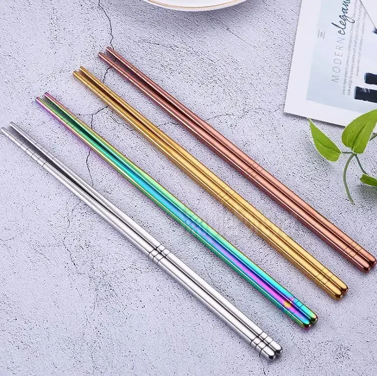 Glossy Stainless Steel Gold-plated Chopsticks Rose Gold Square Chopsticks Colorful Stainless Steel Chopsticks
Glossy Stainless Steel Gold-plated Chopsticks Rose Gold Square Chopsticks Colorful Stainless Steel Chopsticks