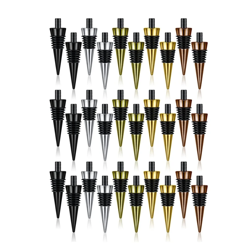 30 Pieces Blank Bottle Stopper With Threaded Post Metal Wine Stopper Inserts Set Hardware For Wood Turning DIY Project Durable
30 Pieces Blank Bottle Stopper With Threaded Post Metal Wine Stopper Inserts Set Hardware For Wood Turning DIY Project Durable