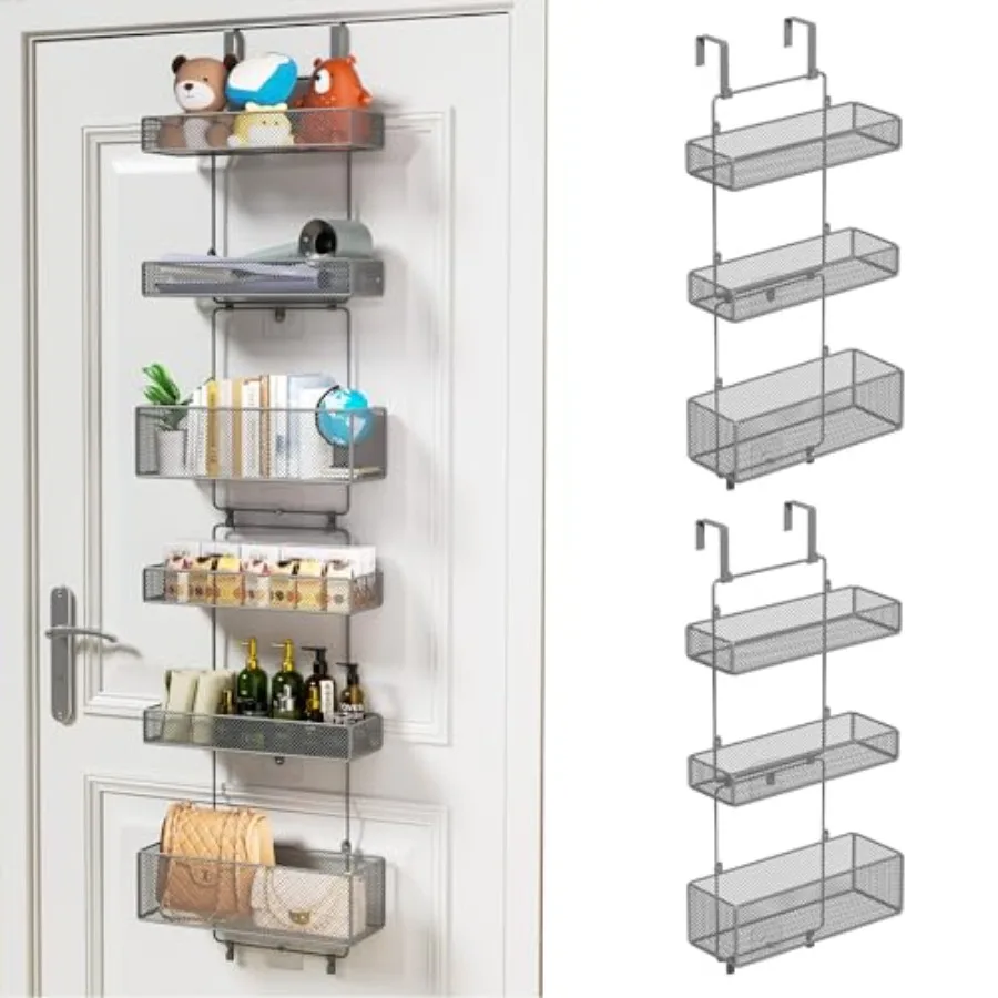 Over Door Organizer Storage - Separable Door Organizer Hanging with 6 Metal Large Capacity Baskets for Bathroom Bedroom Kitchen
Over Door Organizer Storage - Separable Door Organizer Hanging with 6 Metal Large Capacity Baskets for Bathroom Bedroom Kitchen