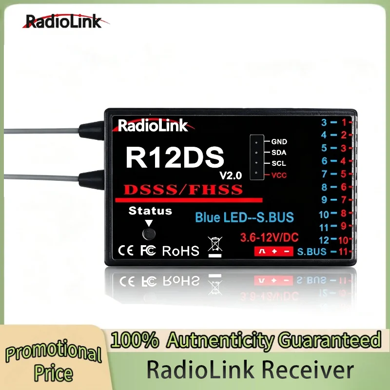 Radiolink R12DSE R12DS R9DS R8FM R8EF R8FM R6DSM R6DS R6FG R6F Rc Receiver 2.4G Signal for RC Transmitter
Radiolink R12DSE R12DS R9DS R8FM R8EF R8FM R6DSM R6DS R6FG R6F Rc Receiver 2.4G Signal for RC Transmitter