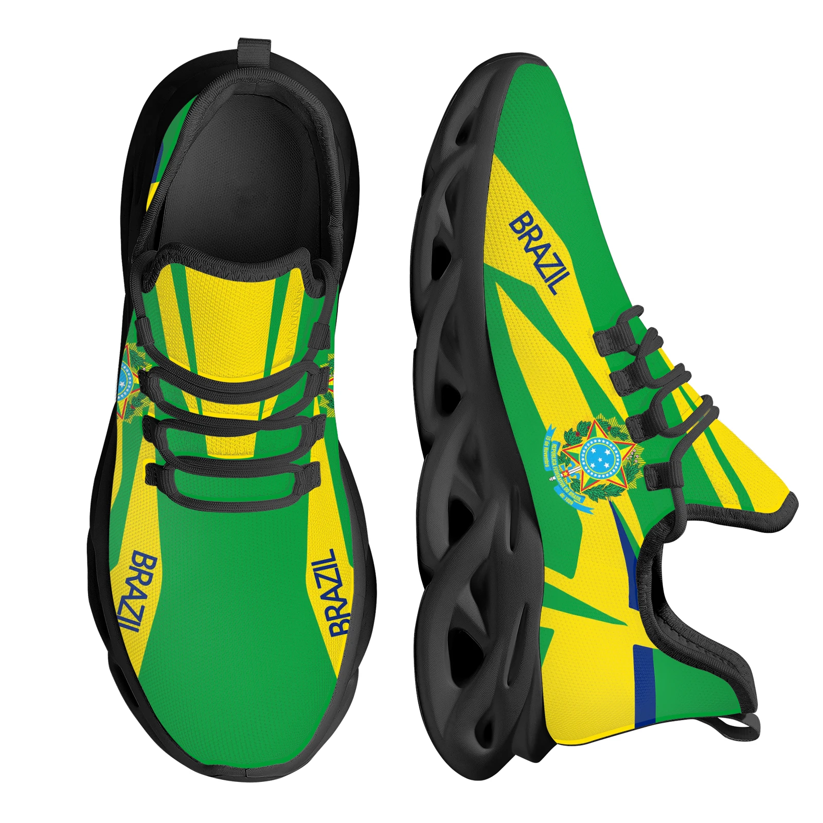 INSTANTARTS Green Simple Brazil Flag Design Five-pointed Star Print Lightweight Breathable Shoes Running Outdoor Sneakers
INSTANTARTS Green Simple Brazil Flag Design Five-pointed Star Print Lightweight Breathable Shoes Running Outdoor Sneakers