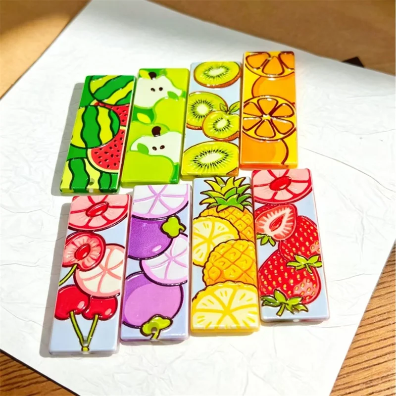 New arrived 56pcs/lot color Fruit pattern print geometry Rectangle shape acrylic beads diy jewelry garment hair accessory
New arrived 56pcs/lot color Fruit pattern print geometry Rectangle shape acrylic beads diy jewelry garment hair accessory