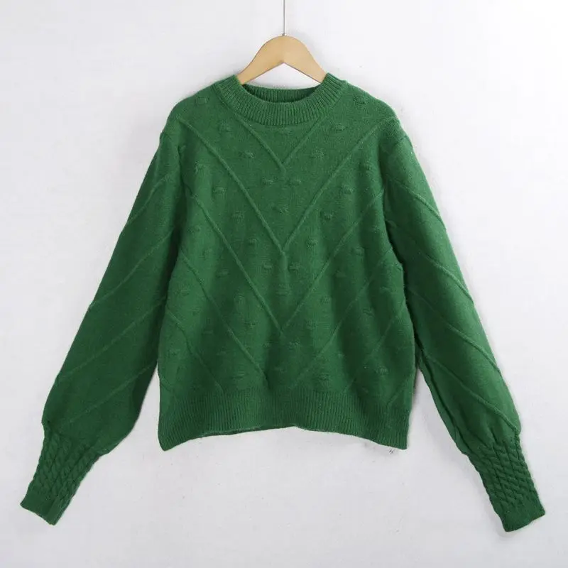 Loose Fit Diamond Patterned Sweater Stand Collar Oversized Knitted Inner Wear Women's Faion Sweet Sle round Ne Sweater
Loose Fit Diamond Patterned Sweater Stand Collar Oversized Knitted Inner Wear Women's Faion Sweet Sle round Ne Sweater