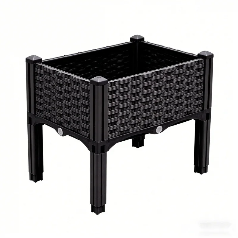 Large Tall 1-Tier Planter Box 40x40x37cm Plastic Vegetable Growing Pot for Balcony Garden Patio Outdoor Herb Flower Garden
Large Tall 1-Tier Planter Box 40x40x37cm Plastic Vegetable Growing Pot for Balcony Garden Patio Outdoor Herb Flower Garden