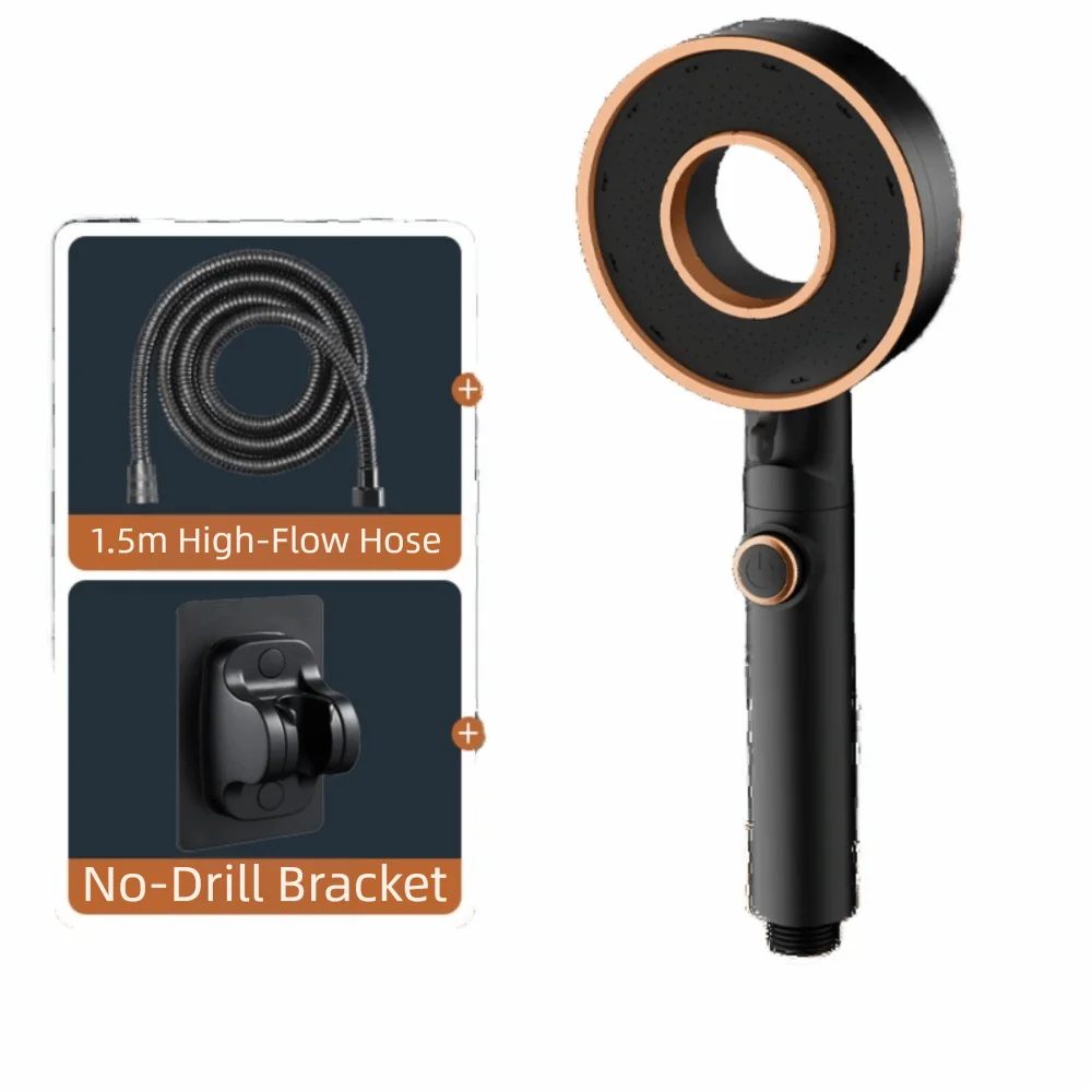 Насадка для душа высокого давления с одной кнопкой, регулируемая пластиковая ручная насадка для душа, экономия воды, дизайн, распылительная насадка 
Насадка для душа высокого давления с одной кнопкой, регулируемая пластиковая ручная насадка для душа, экономия воды, дизайн, распылительная насадка