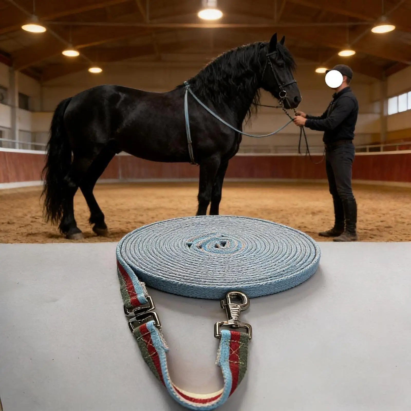 Long Lead Rope for Horses Soft Comfort Sturdy Grip Polyester Horse Gear for Lunging and Groundwork Sessions
Long Lead Rope for Horses Soft Comfort Sturdy Grip Polyester Horse Gear for Lunging and Groundwork Sessions
