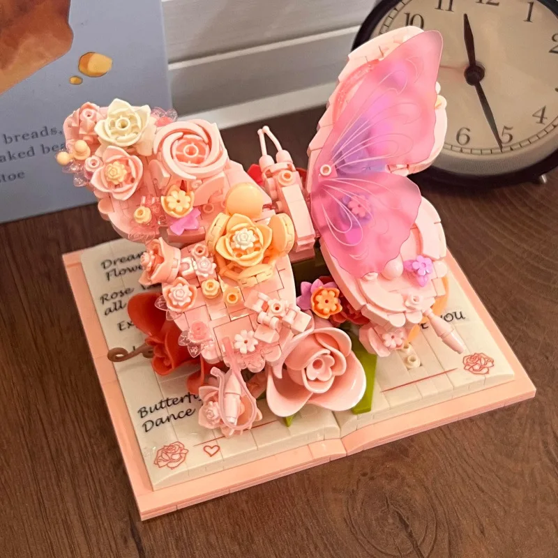 OUZEY MOC 3D Puzzle Book: Romantic Garden Building Blocks with Butterfly, Flower & LED Light, DIY Creative Gift for Girls
OUZEY MOC 3D Puzzle Book: Romantic Garden Building Blocks with Butterfly, Flower & LED Light, DIY Creative Gift for Girls