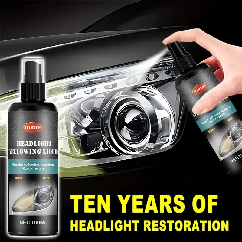 IFUBO 100 мл: Средство для восстановления фар, устранение пожелтения, быстрое восстановление, чистый обзор, универсальное для автомобилей, длительный эффект
IFUBO 100 мл: Средство для восстановления фар, устранение пожелтения, быстрое восстановление, чистый обзор, универсальное для автомобилей, длительный эффект