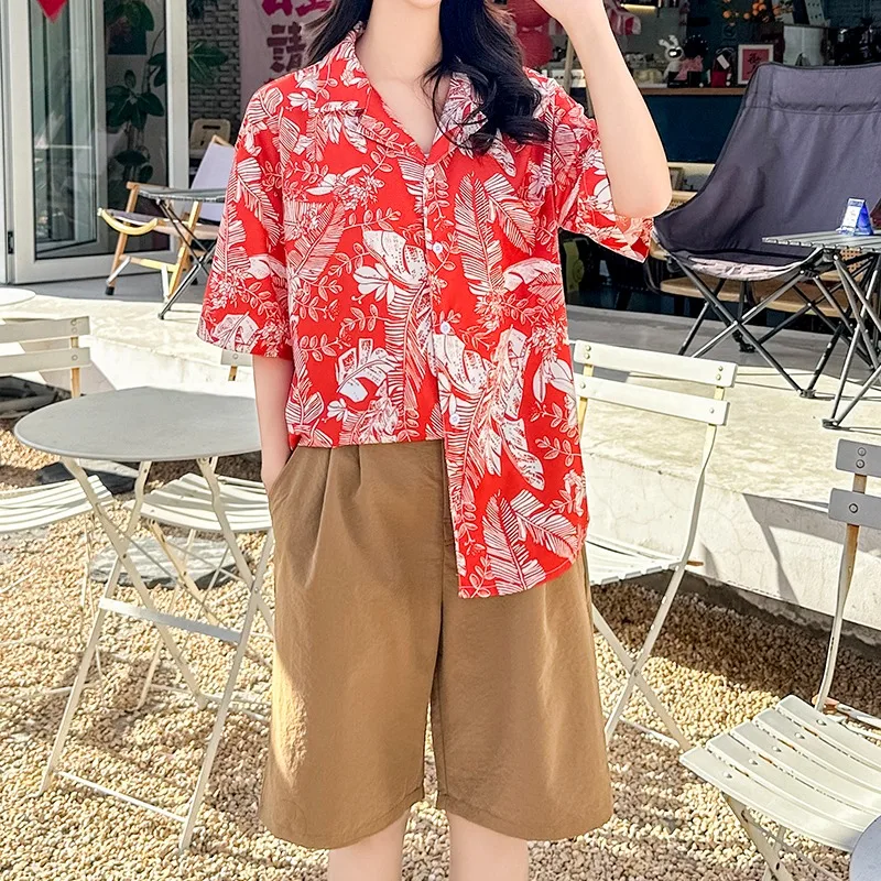 2025 Spring Women's Red Shirts New Blouse Women Full Graphic Shirt Loose Button Top Summer Women Clothing
2025 Spring Women's Red Shirts New Blouse Women Full Graphic Shirt Loose Button Top Summer Women Clothing