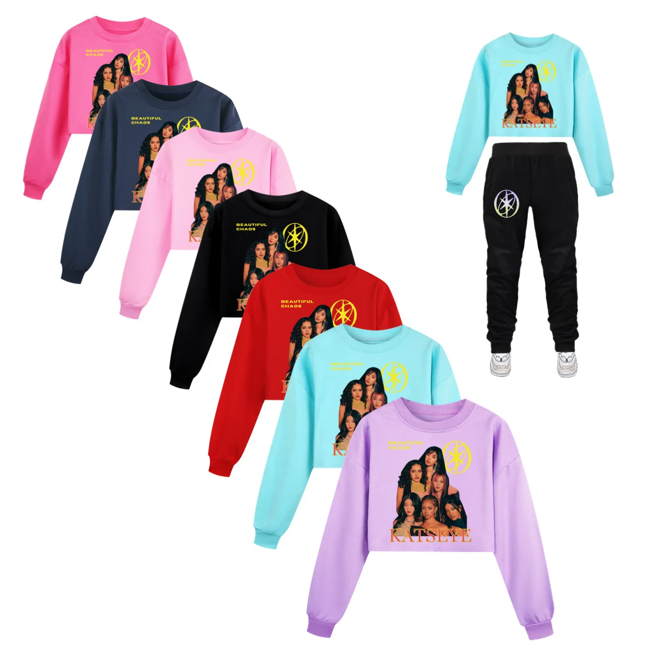 Katseye Funny Print Loose Clothing Sets Spring Autumn Fashion Hoodies Sweatshirt Hooded Pants Suit Children Casual Girls Clothes
Katseye Funny Print Loose Clothing Sets Spring Autumn Fashion Hoodies Sweatshirt Hooded Pants Suit Children Casual Girls Clothes