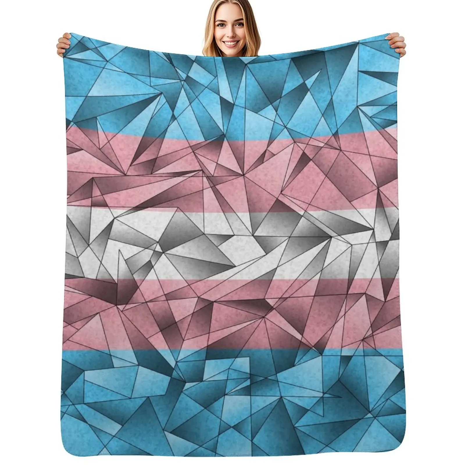 Abstract Fractal Triangles Transgender Pride Flag Pattern Throw Blanket Nap Bed linens Sleeping Bag Thins Blankets
Abstract Fractal Triangles Transgender Pride Flag Pattern Throw Blanket Nap Bed linens Sleeping Bag Thins Blankets