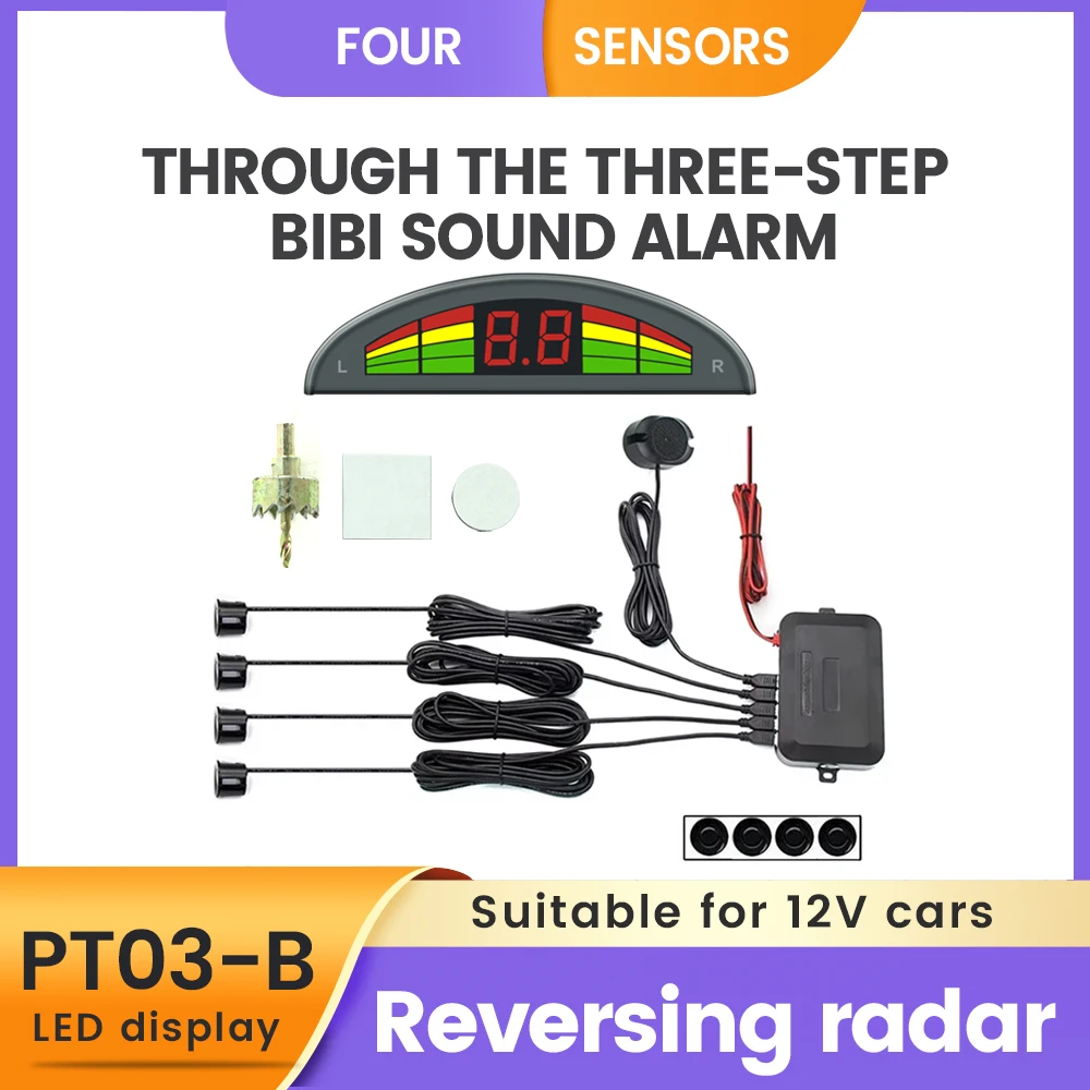 Wireless Car Parking Sensor Car Parktronic LED With Reversing Radar Surveillance Detector System With 4 Sensors
Wireless Car Parking Sensor Car Parktronic LED With Reversing Radar Surveillance Detector System With 4 Sensors