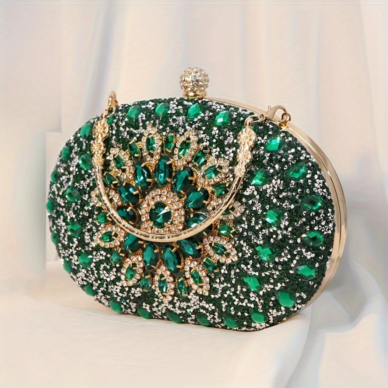 Bag With Flowers And Rhinestones Decor, Elegant Dinner Bag, Celebrity Dress Banquet Handbag For Carnaval
Bag With Flowers And Rhinestones Decor, Elegant Dinner Bag, Celebrity Dress Banquet Handbag For Carnaval