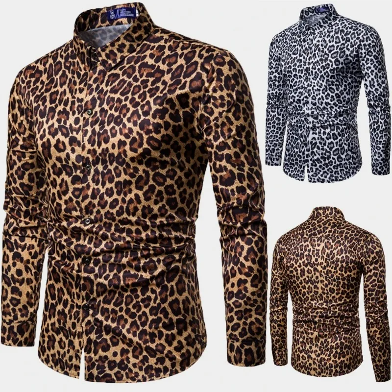 2024 Spring New Men's Shirt Leopard Print High Quality Printed Casual Shirts
2024 Spring New Men's Shirt Leopard Print High Quality Printed Casual Shirts