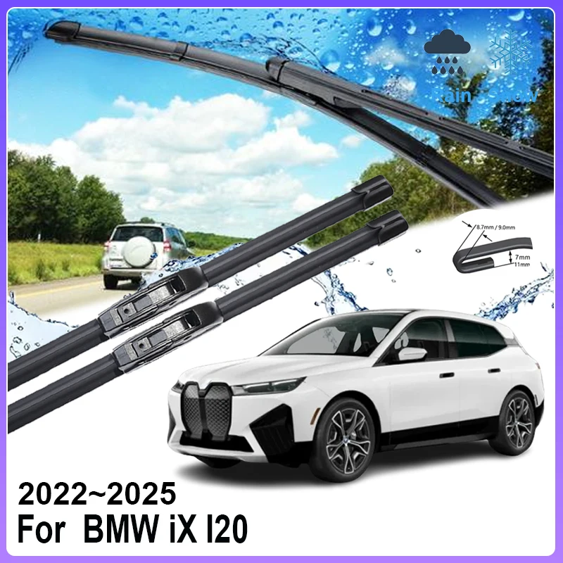 Car Window Wipers For BMW iX I20 Accessories 2022 2023 2024 2025 Front Rubber Windshield Windscreen Auto Rain Blade Brushe Parts
Car Window Wipers For BMW iX I20 Accessories 2022 2023 2024 2025 Front Rubber Windshield Windscreen Auto Rain Blade Brushe Parts